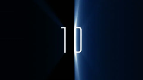 10 to 1 Countdown 01 (60fps) Stock Footage 59711125