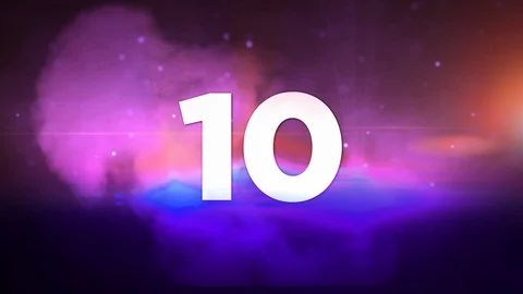 From 10 to 1 Countdown 4K Stock Footage 102558428