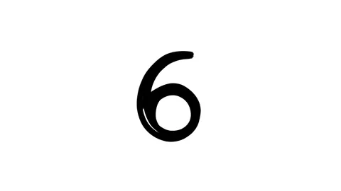 10 to 1 scribble countdown, hand drawn doodle animation on a white background Stock Footage 275548093