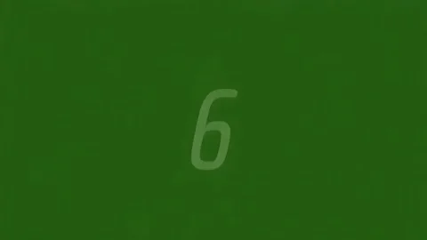 10 to 1 White Countdown on Dark Green Minimal Background 스톡 동영상 343071169