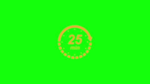 10 15 20 25 30 60 Minute Countdown Timer Labels Stock Footage 336533295