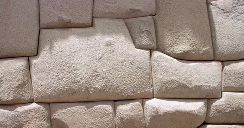 10-Angled Stone Block Wall in Cuzco Peru Video stock 78775247