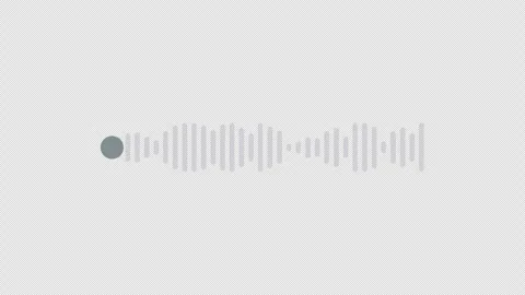 10 Audio Wave Voice Message Sound Recorded. Received and sent talking messages Vídeo Stock 302335583