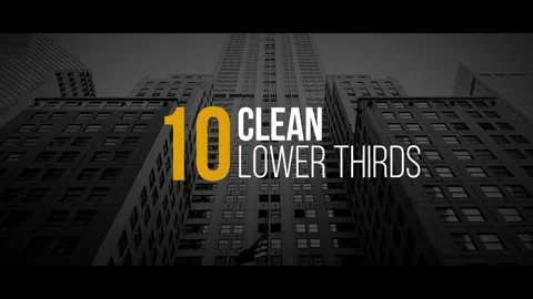 10 Clean Lower Thirds Stock After Effects