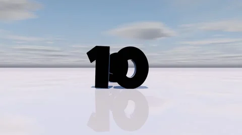 10-Count Exploding Text Animation Stock Footage 44439737