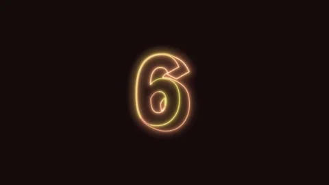 10 Counting Down Animation with Black Background 4K Stock Footage 311428908