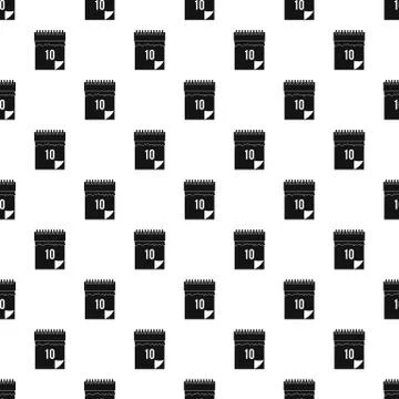 10 date calendar pattern 스톡 일러스트