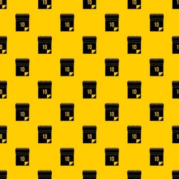 10 date calendar pattern 스톡 일러스트