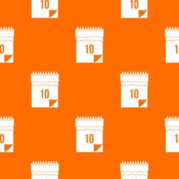 10 date calendar pattern seamless Stock Illustration