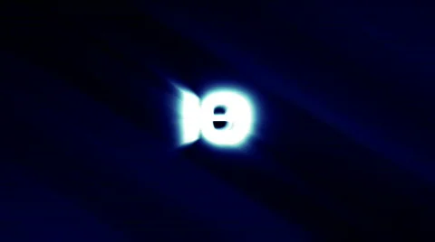 10 digit countdown Stock Footage 562044