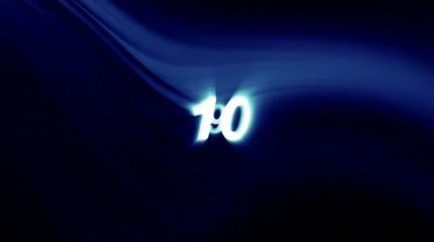 10 digit countdown Stock Footage 562052