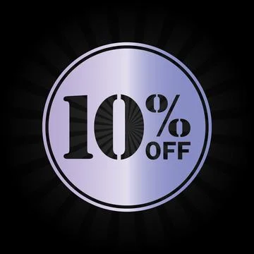 10% Off Discount Badge Stock-Illustration