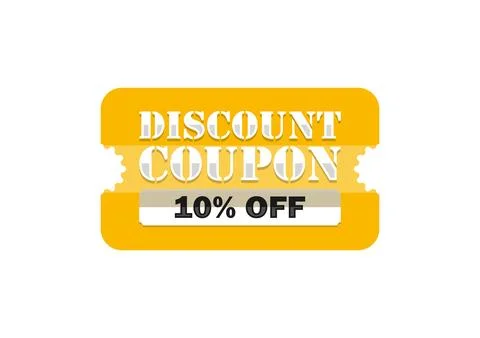 10% Discount Coupon 스톡 일러스트