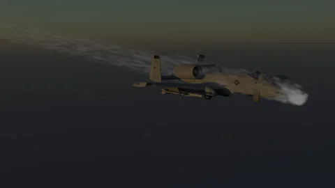 A-10 Engagement with UAP Stock Footage 248115922