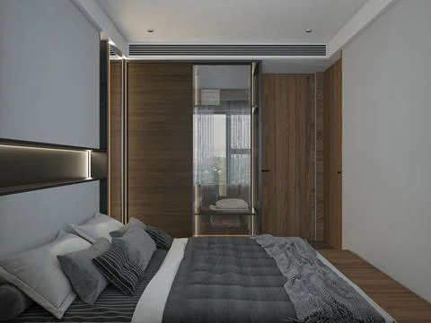 10 Essential Elements of a Modern Bedroom Design Stock-Illustration