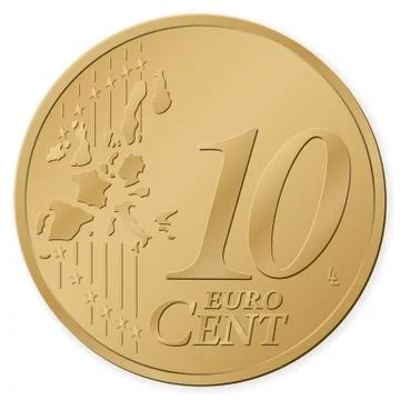 10 euro cent Stock Illustration