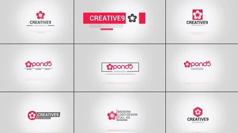 10 Flat Logo Opener Pack Stock After Effects