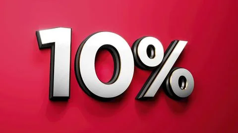 10% off, Flat sales badges for Labels, , Stickers, Banners, Tags, Web Stick.. Stock Illustration
