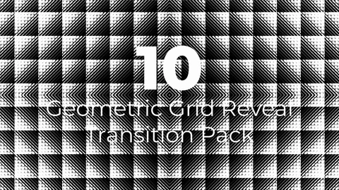 10 Geometric Grid Waves Transitions Video stock 122470860