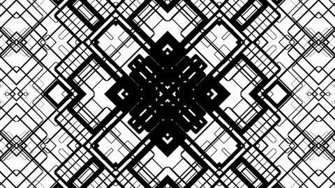10 Geometric Kaleidoscoping Alpha Transition Wipes Masks Video stock 104167103