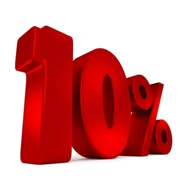 10%. Stock Illustration
