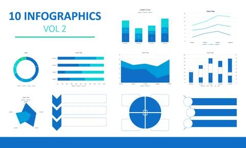10 Infographic elements pack Stock Illustration