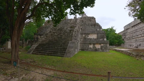 10 January 2024, Chichen Itza, Mexico: Ancient ruined Mayan building. Stock Footage 338409560