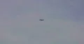 A-10 jet flys by in a distance HD Footage