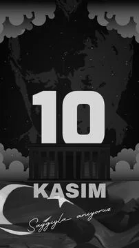 10 kasim vector illustration. Stock Illustration