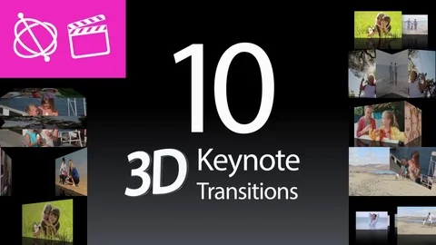 10 Keynote 3D Transitions - Apple Motion and Final Cut Pro X Stock After Effects