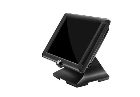 10 LCD Touchscreen panel, on white background Stock Photos