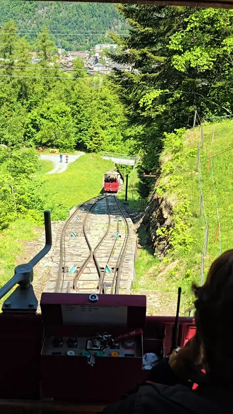 10 May 2026, Reichenbach Falls In Switzerland, Funicular Railway Journey Stock Footage 341411908