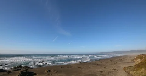 10 Mile Beach In Forth Bragg, California Stock Footage 69870429