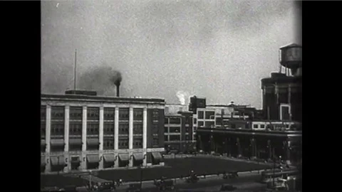 The 10 millionth Ford off the assembly line in Detroit in the 1920s. Stock Footage 100995119