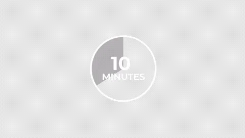 10 Minute Circular Countdown Timer Animation in 4K Stock Footage 336240432