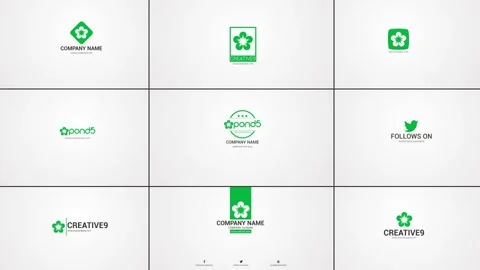 10 Modern Logo Opener Pack 스톡 After Effects