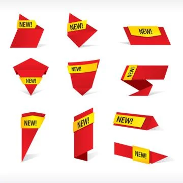 10 New label vector.EPS10 Stock-Illustration