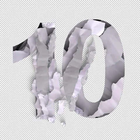 10 Number Shred Stock-Footage 293928756