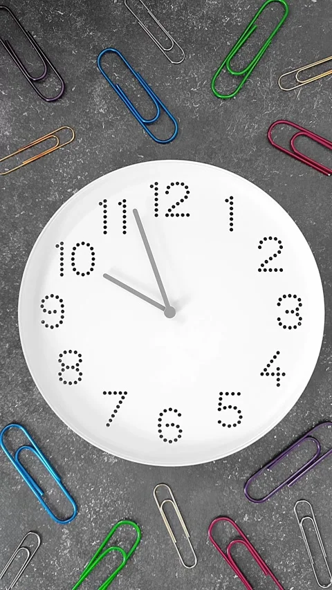 10 o'clock, morning. Study or business time. Stock Footage 258285250