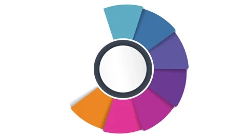 10 Options infographic design motion graphics Video stock 301408853