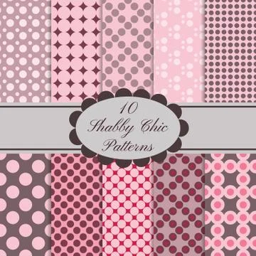 10 patterns set  Stock Illustration