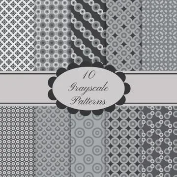 10 patterns set  Stock Illustration