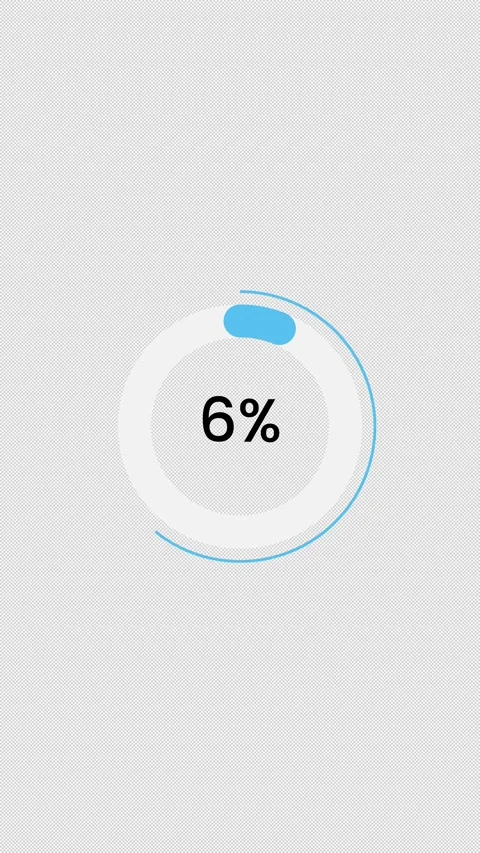 10 Percent Circular Ring Chart Animation Vídeo Stock 346131459