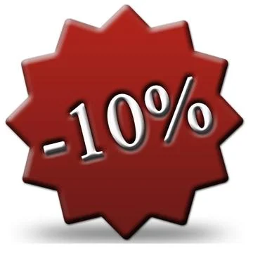 10 percent discount Stock Illustration