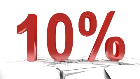 10 Percent Vídeos de archivo 117592963