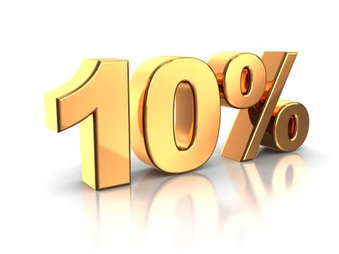 10 percent Stock Illustration