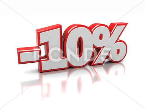 10 percent Stock Illustration