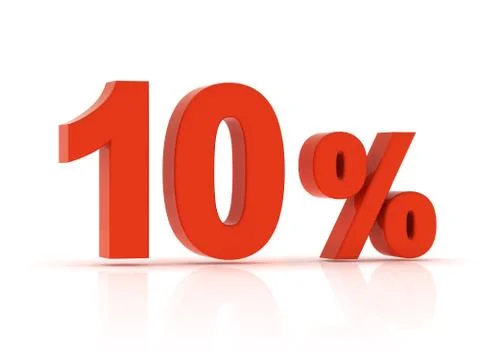 10 Percent Stock Illustration