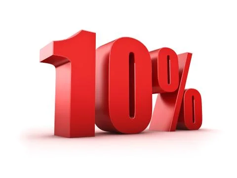 10 percent Stock Illustration