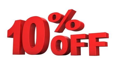 10 Percent Off Stock Illustration